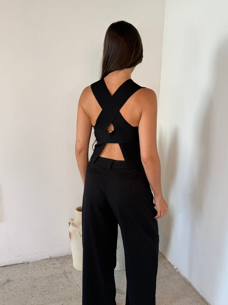 Low Rise Wide Leg Trouser