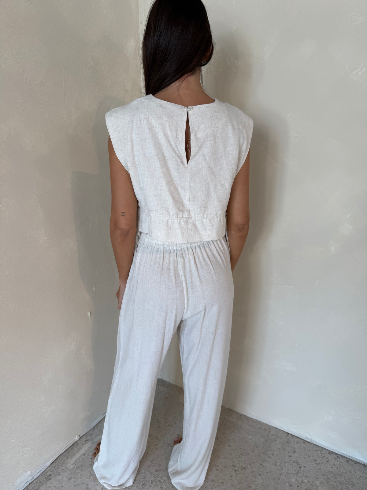Oatmeal Crop Top & Pant Set