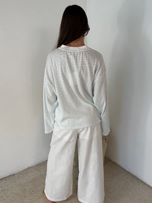Linen Trousers With Pleated Front