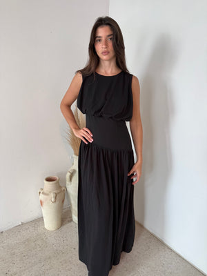 Shirred Maxi Dress