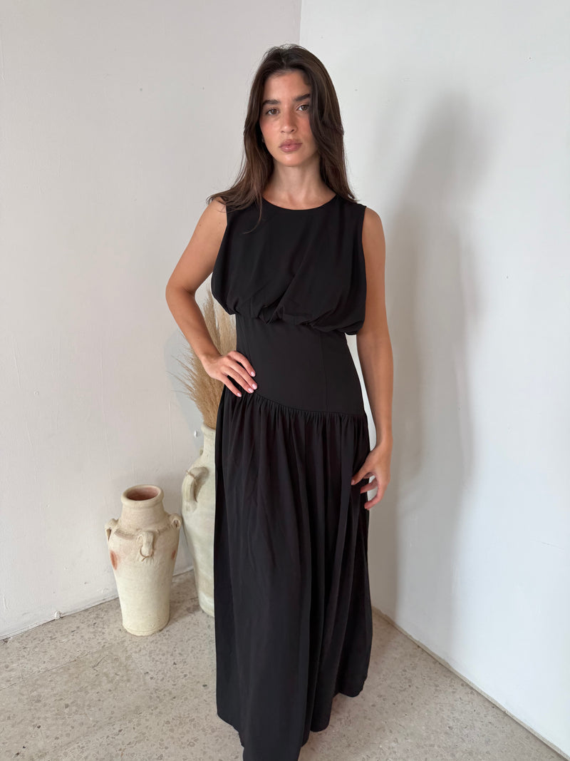 Shirred Maxi Dress