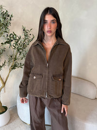 Brown Denim Jacket
