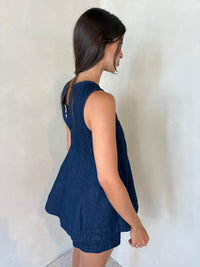 Dark Denim Top & Short Set