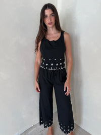 Black Embroidered Set