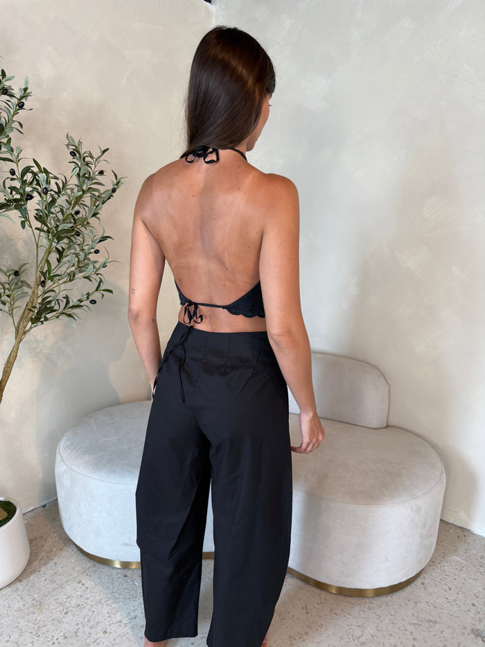 Black Barrel Pants