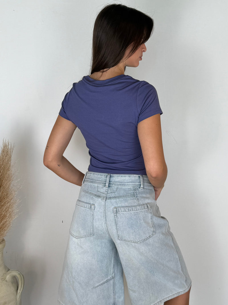 Navy Olive Tee