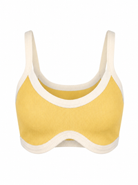 RIBBED SHORT TWO-TONE BRAMI