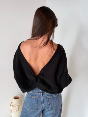 Black Sweater Top