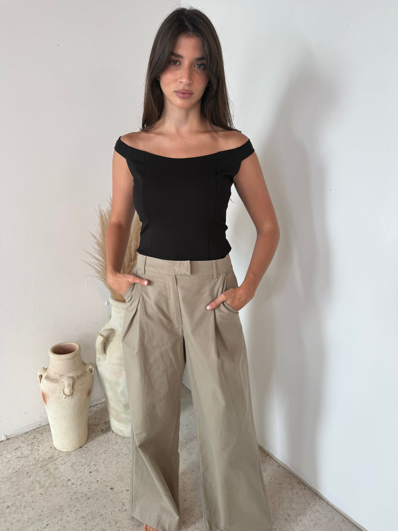 Off Shoulder Fitted Top