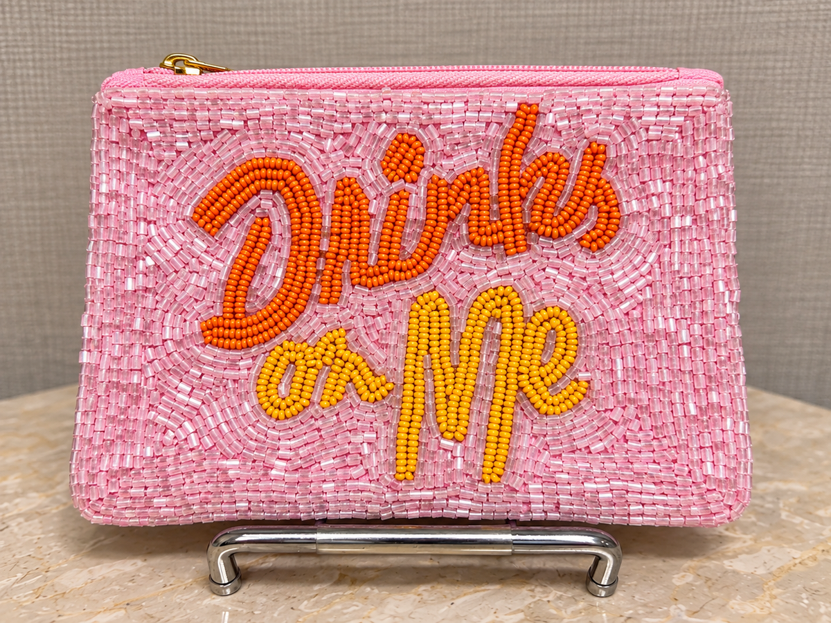 Drinks On Me Beaded Coin Purse
