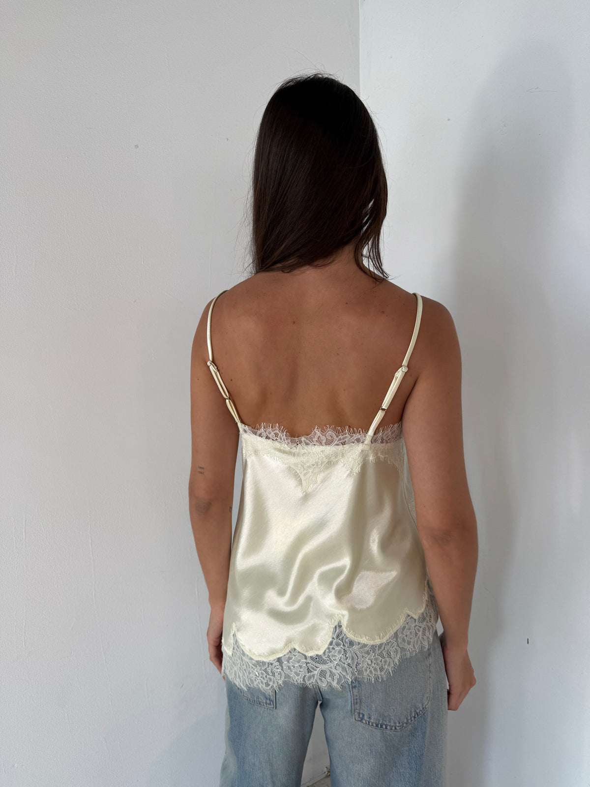 Satin Lace Tank Top