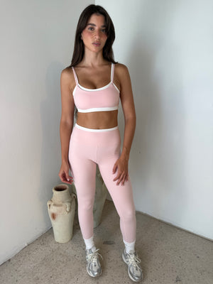 Layered Bra Top & Legging Set