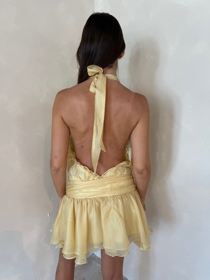 Butter Open Back Mini Dress