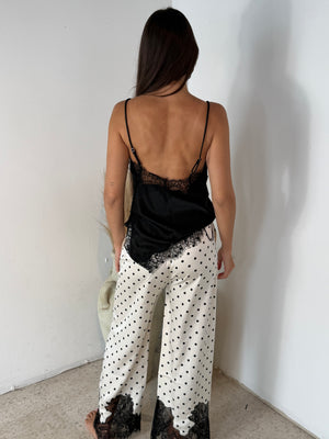 Polka Dot Lace Pants