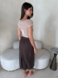 Cargo Linen Skirt