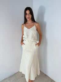 Striped Cami & Skirt Set
