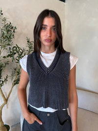 Sweater Vest With Jersey Top Combo