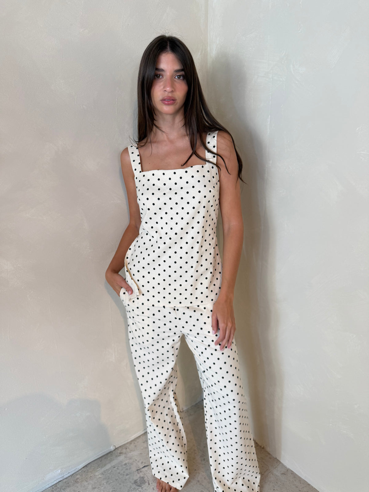 Polka Top & Pant Set