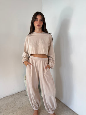 Washed LS Lounge Set