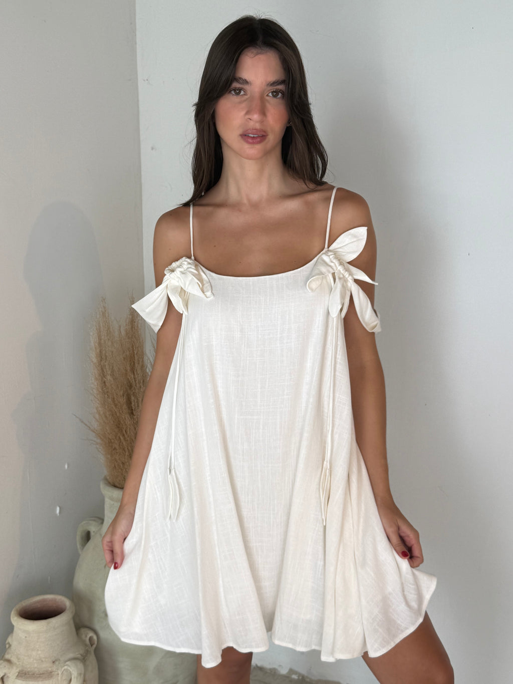 Flower Detail Strap Dress