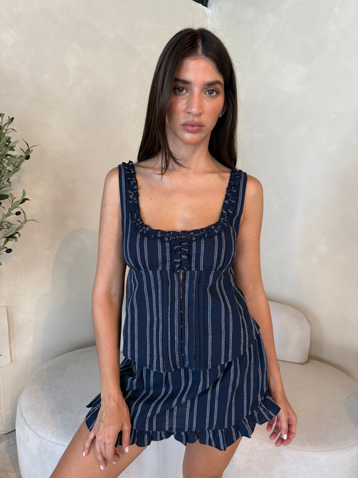 Navy Stripe 2pc Set