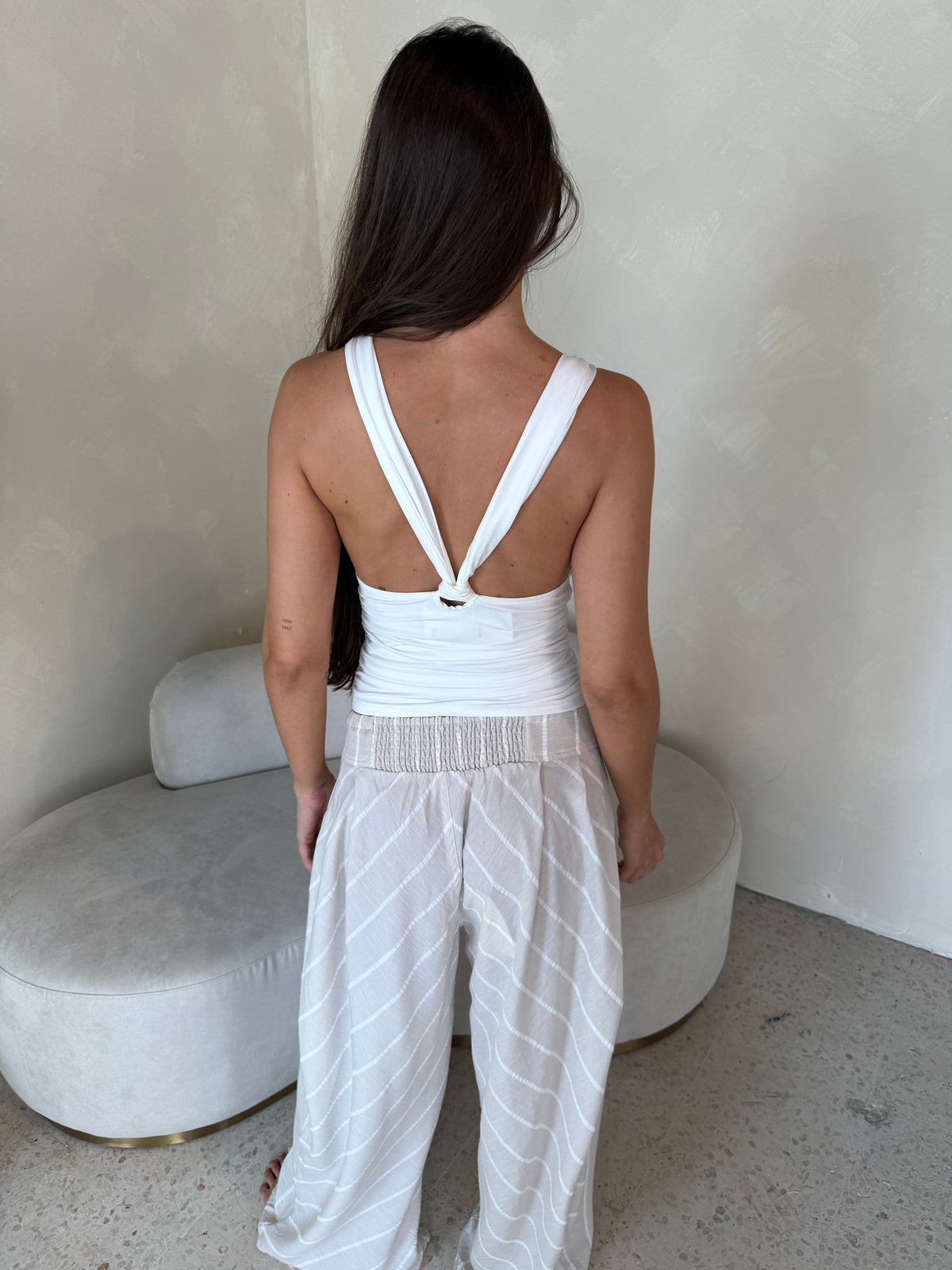 Stripe Wide Leg Pants