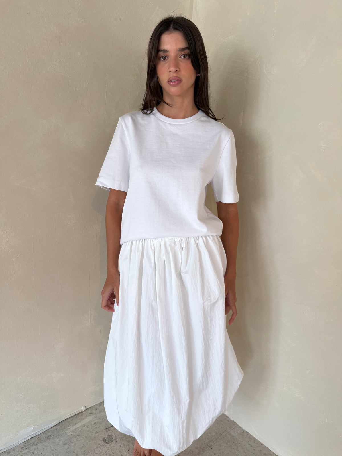 Balloon Midi Skirt