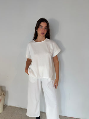 White Waffle Lounge Set