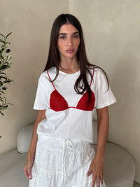Beaded Bikini Graphic Tee