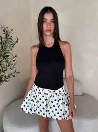 Polka Dot Bubble Skort