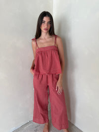 Stripe Top & Pant Set