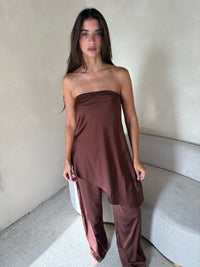 Choco Satin Set