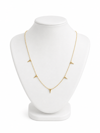 Gold Spike Chain Necklace