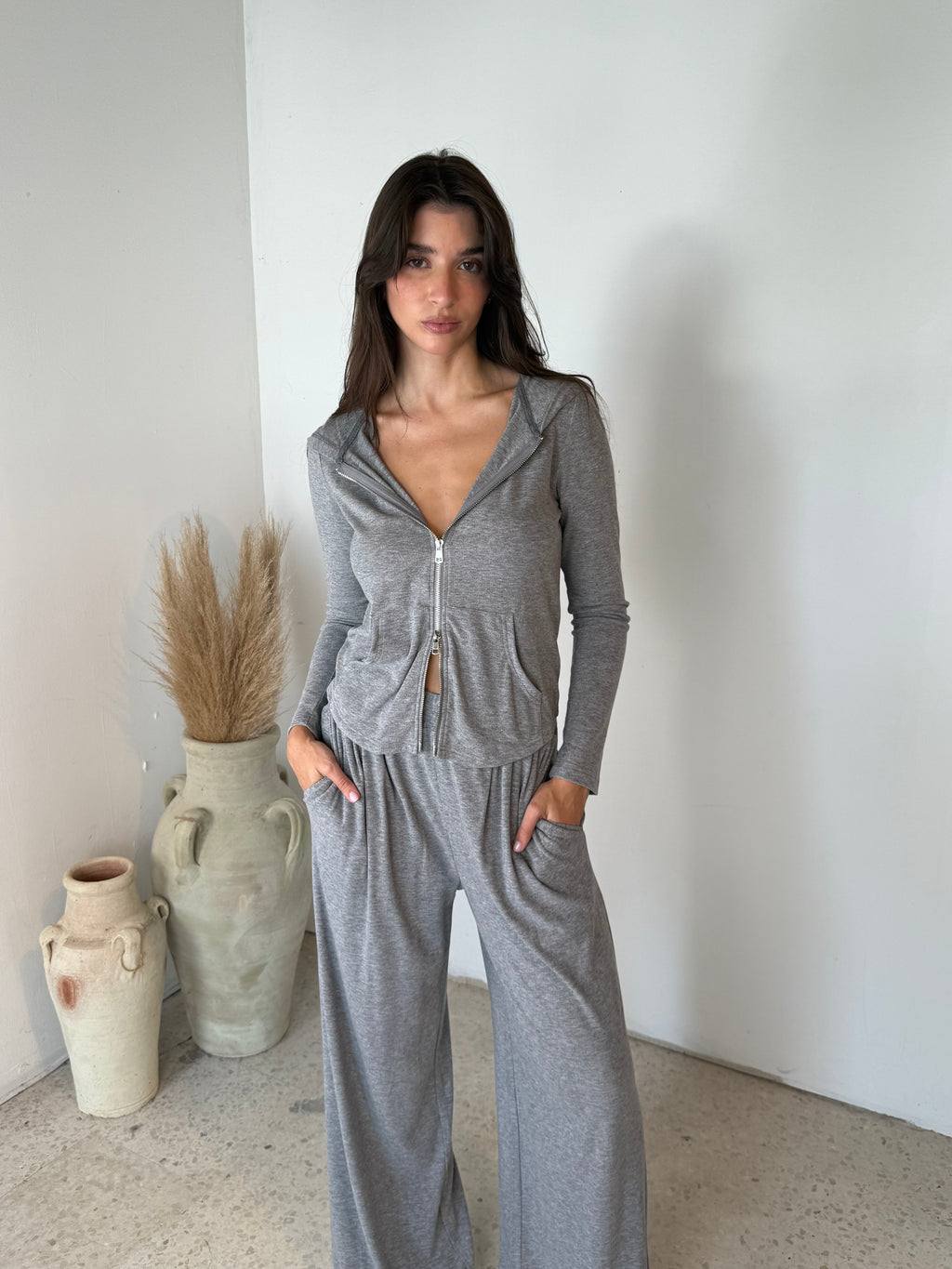 Heather Grey Travel Set