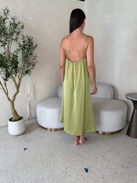 Satin Midi Dress