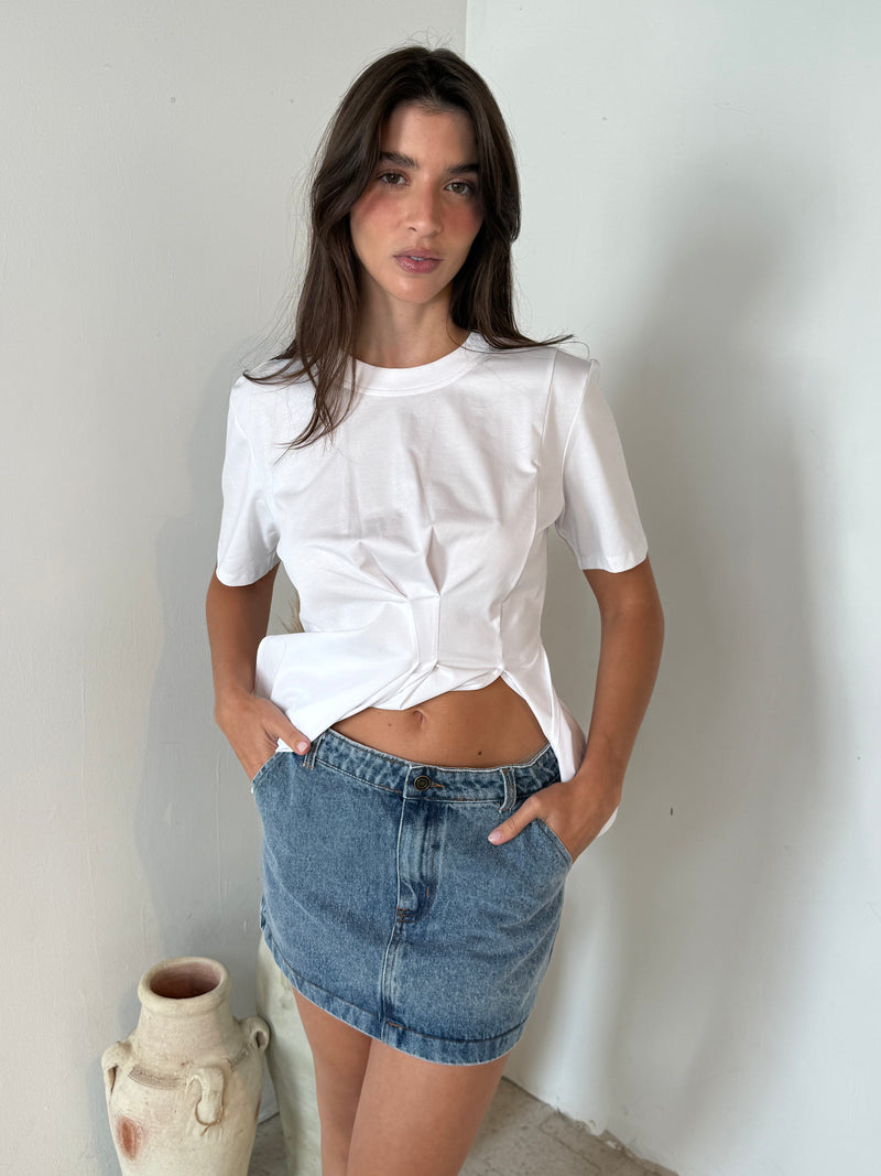 Denim Mini Skirt