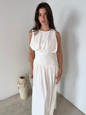Shirred Maxi Dress