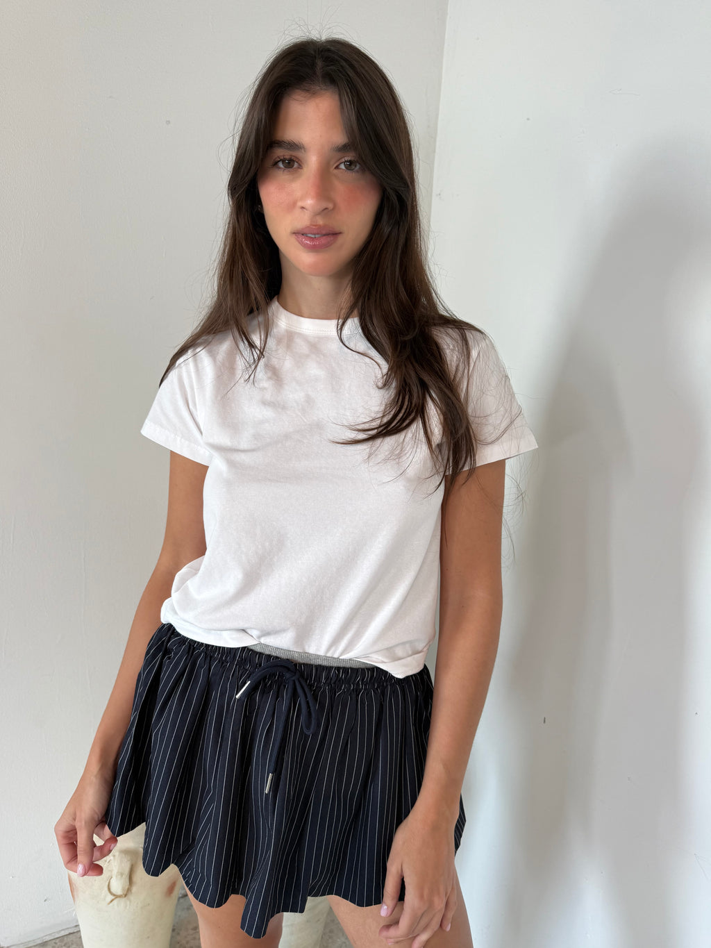 Striped Micro Mini Skort