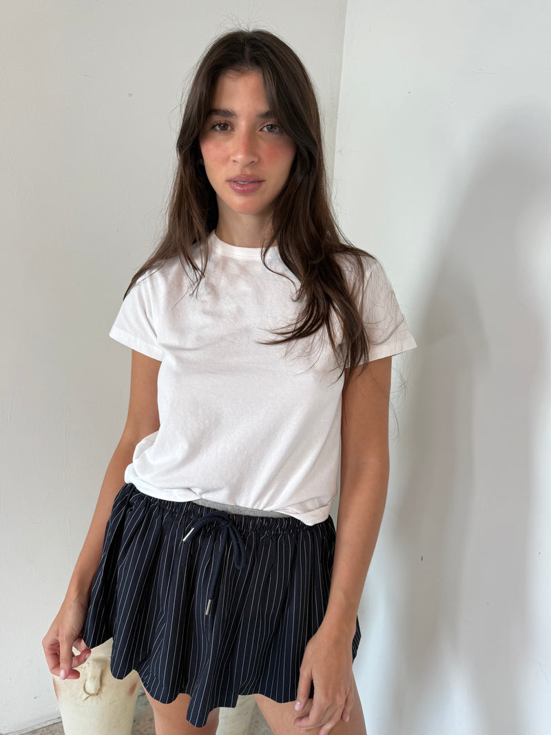 Striped Micro Mini Skort
