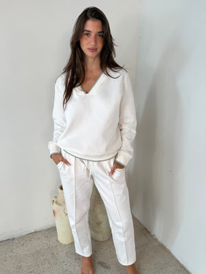 Vneck Sweater & Jogger Set