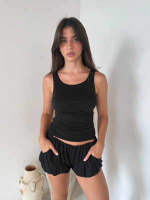 Black Modal Tank & Short Set