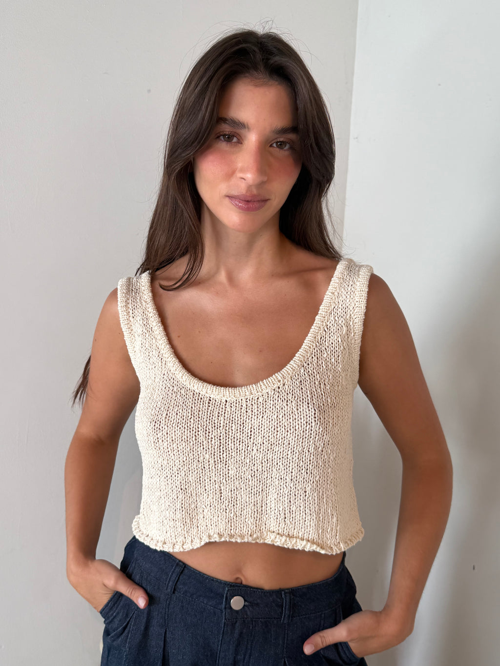 Boucle Knit Top