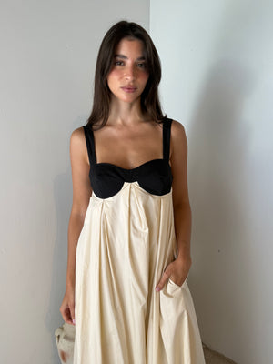 Two Tone Maxi Dress