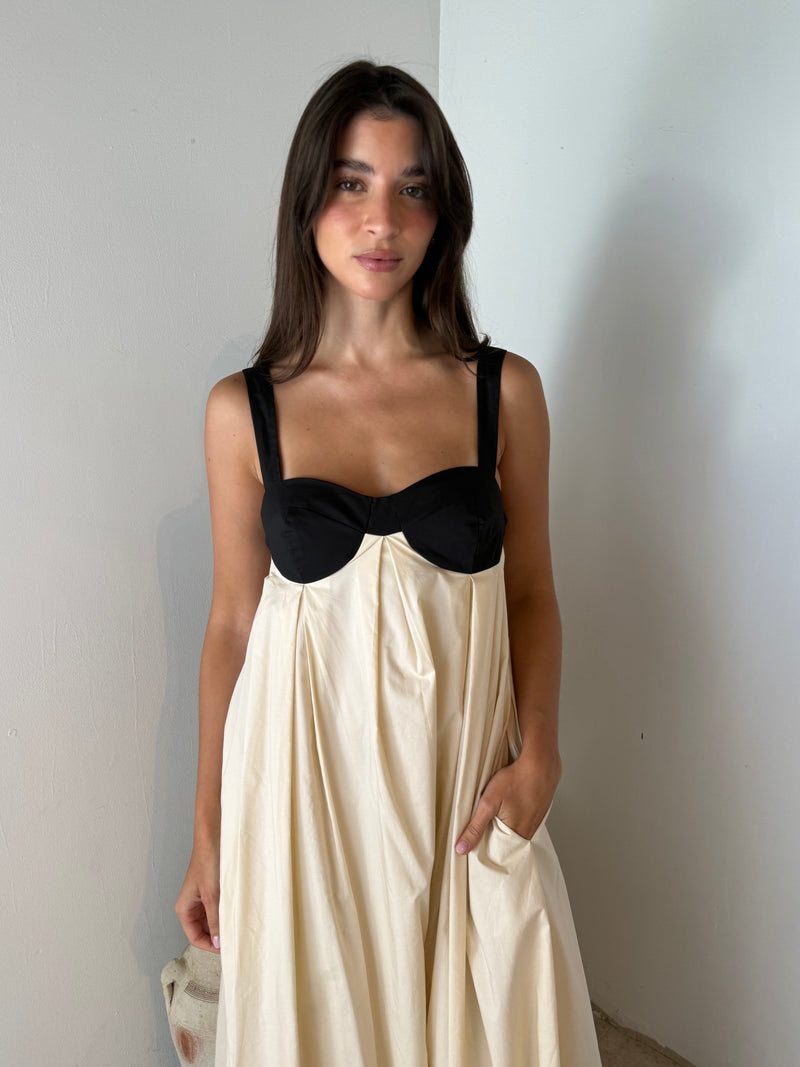 Two Tone Maxi Dress