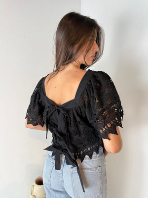 Black Lace Top