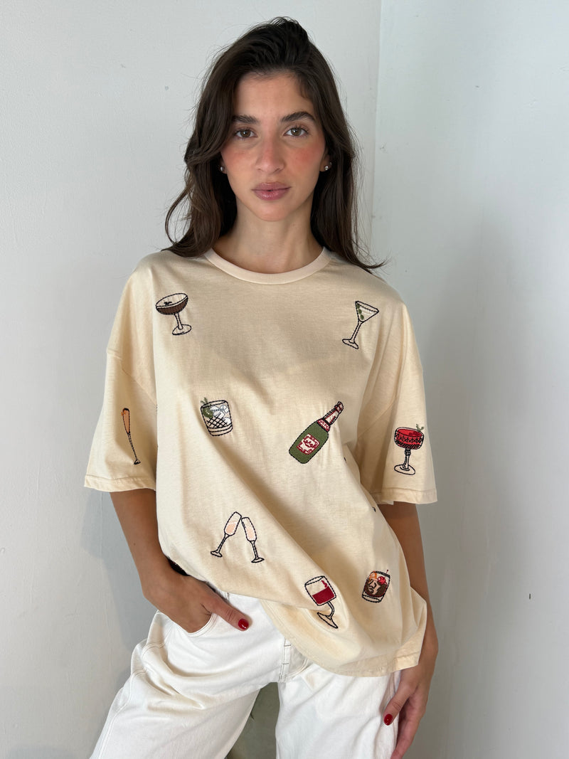 Cocktail Boxy Tee