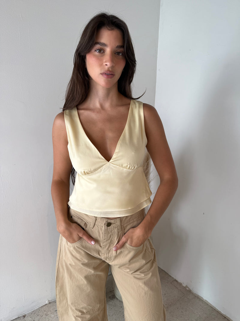 Butter Satin Top