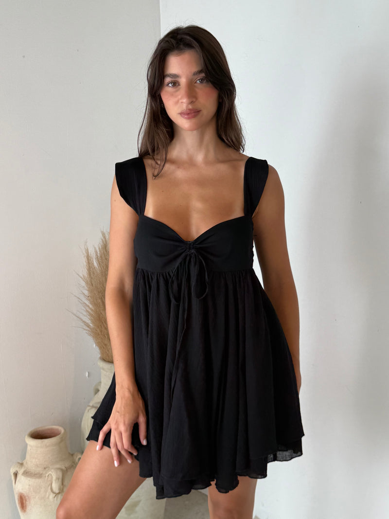 Black Mini Sun Dress