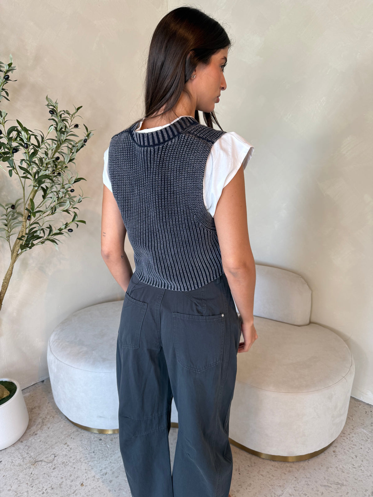 Wide Leg Barrel Pants