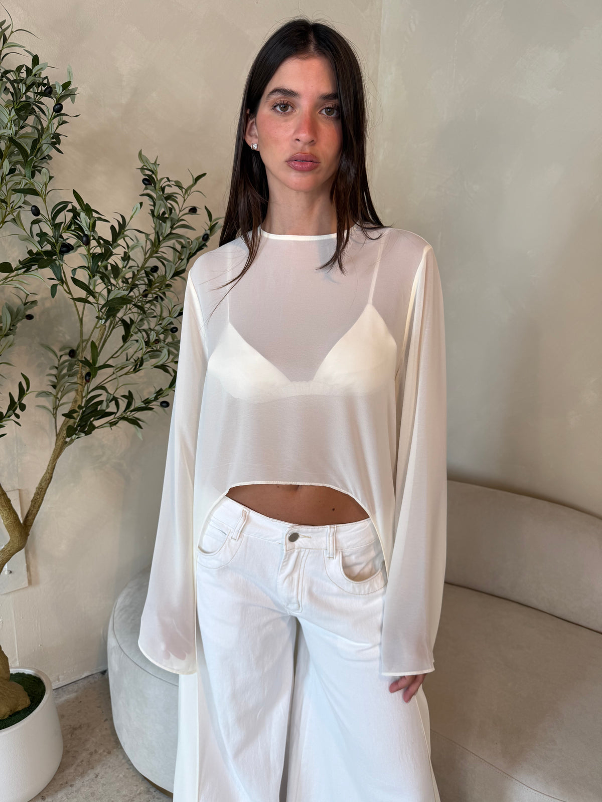 Hi Lo Chiffon Top